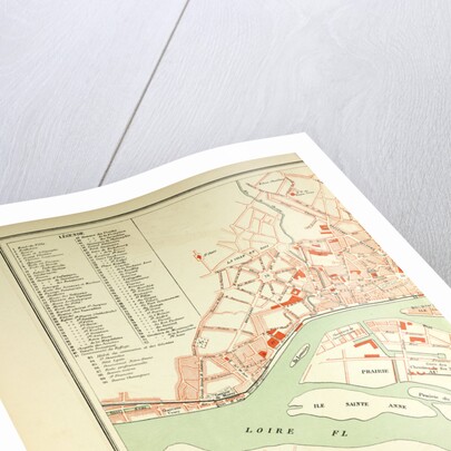 Map of Nantes by Anonymous