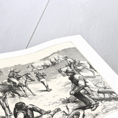 Among the Cow Boys, Cowboy, Cowboys, Western, Male by Anonymous