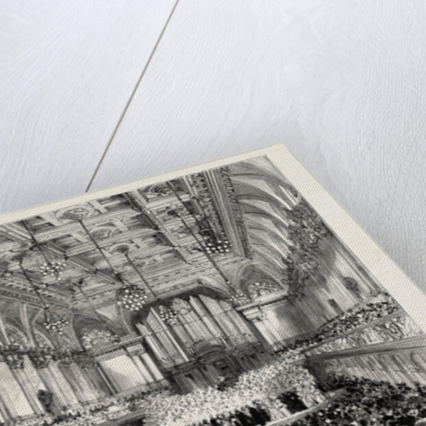 The New Town Hall at Portsmouth: Ceremony in the Grand Hall, the Prince of Wales Declaring the Building Open, UK by Anonymous