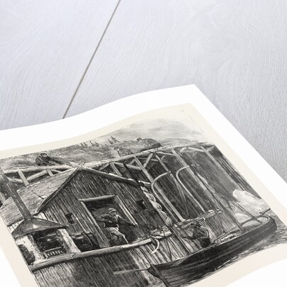 The Newfoundland Fisheries Question: British Fishing Room on the French Shore, Canada by Anonymous