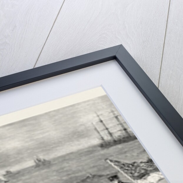 The Newfoundland Fisheries Question: British Man of War Removing and Confiscating Newfoundland Salmon Net, Leaving French Net Untouched, Canada by Anonymous