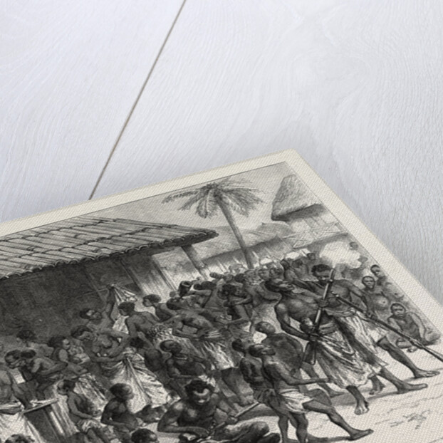 The Ashanti War: Ashantees Buying Muskets with Gold Dust at Assinee, Ghana by Anonymous