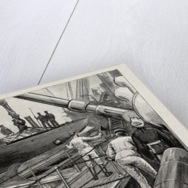 The Naval Manoeuvres: Out Torpedo Boat Whilst Under Way, on Board an Ironclad, Maritime by Anonymous