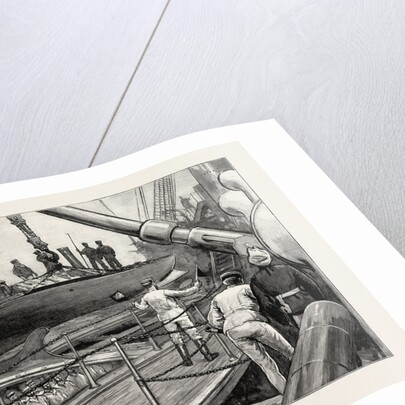 The Naval Manoeuvres: Out Torpedo Boat Whilst Under Way, on Board an Ironclad, Maritime by Anonymous