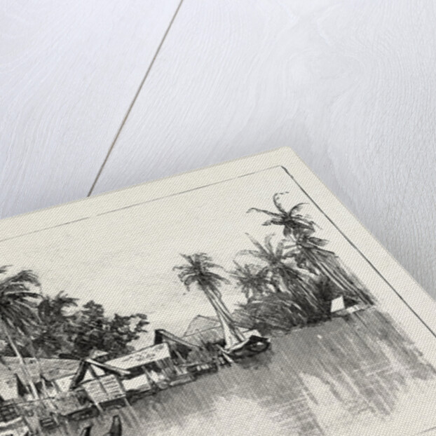 Malay Native Village on the East Coast of Sumatra, Indonesia by Anonymous