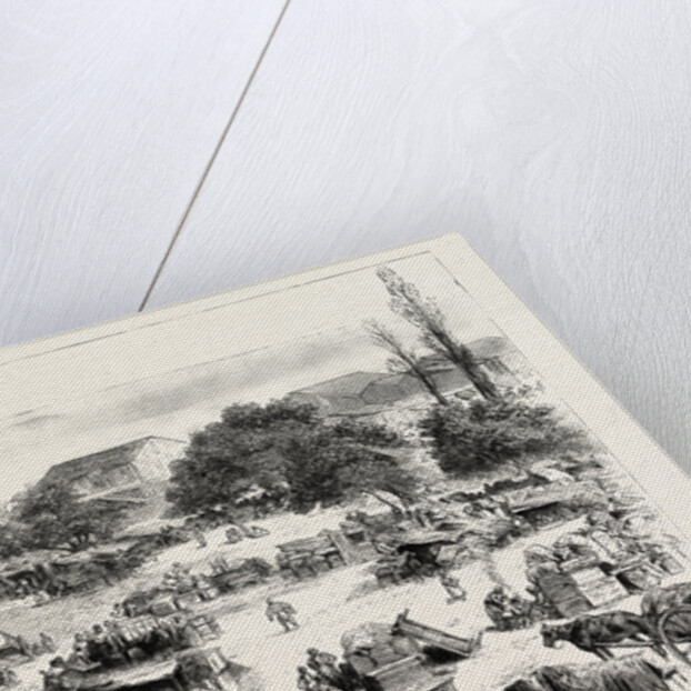 The Great Fire at Salonica, Thessaloniki, Greece: The Homeless People Camping Out on the Outskirts of the Town by Anonymous