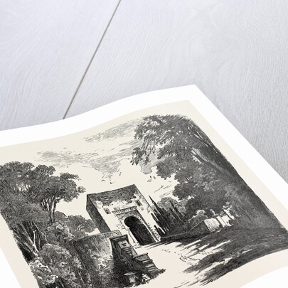 The Burning of the Alhambra at Granada: The Gate of Justice, Andalusia, Spain by Anonymous