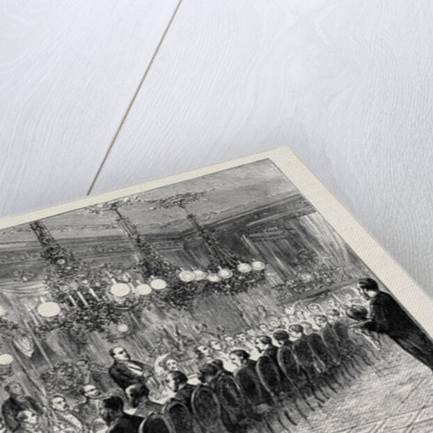 Banquet Given to the Alabama Arbitrators by the Geneva Conseil D'État, Count Sclopis Reading His Speech by Anonymous