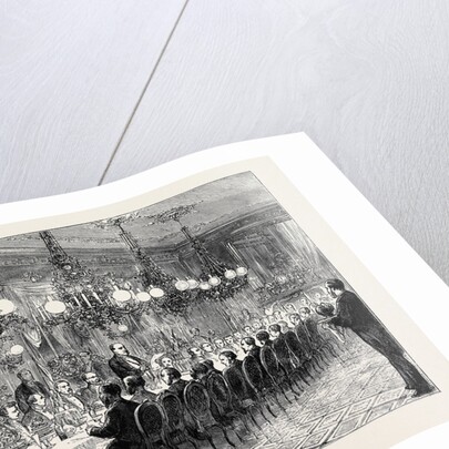 Banquet Given to the Alabama Arbitrators by the Geneva Conseil D'État, Count Sclopis Reading His Speech by Anonymous