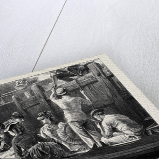 The Last Row of the Season, a Lock on the Thames by Anonymous