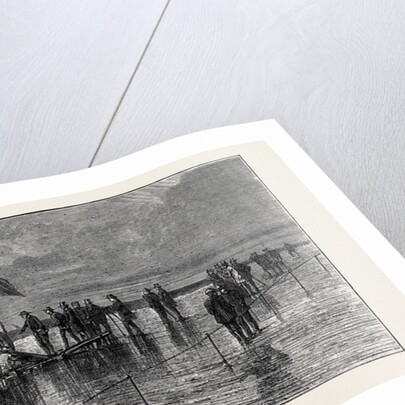 The Duke and Duchess of Teck at Southport: Experiments with the 9-Pounder Whitworth Field Gun on Southport Sands by Anonymous