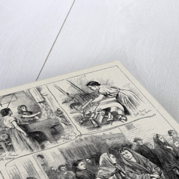 Sketches at a Manchester Cotton Factory by Anonymous