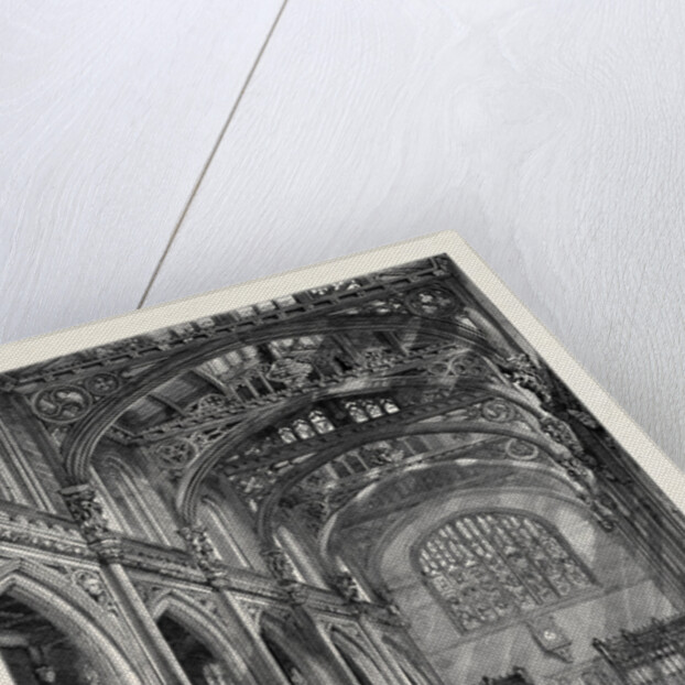 Interior of the New City Library, Guildhall, London by Anonymous