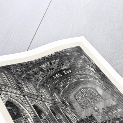Interior of the New City Library, Guildhall, London by Anonymous