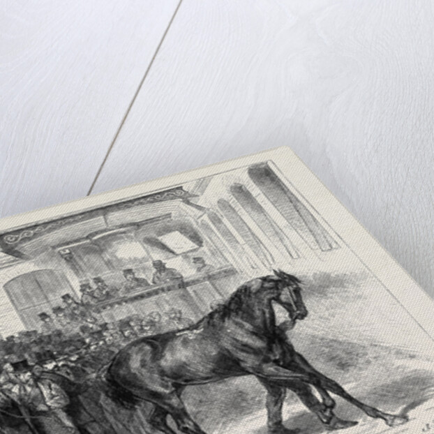 Sale of the Horses of the Tenth Hussars at Tattersall's: Crusader Under the Hammer by Anonymous