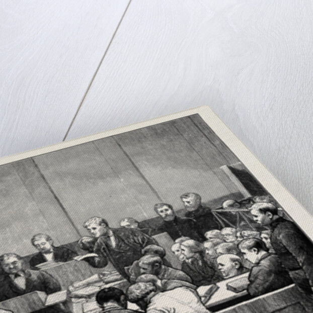 The Hyde Park Prosecutions: A Sketch in Marlborough Street Police Court, London by Anonymous