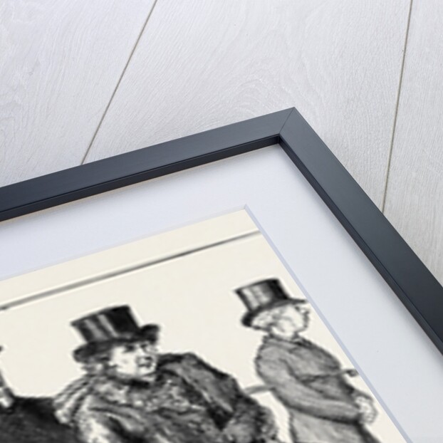 The Election of Dean Stanley As Select Preacher at Oxford: Members of Convocation Going to Vote, on the Platform of the Railway Station by Anonymous