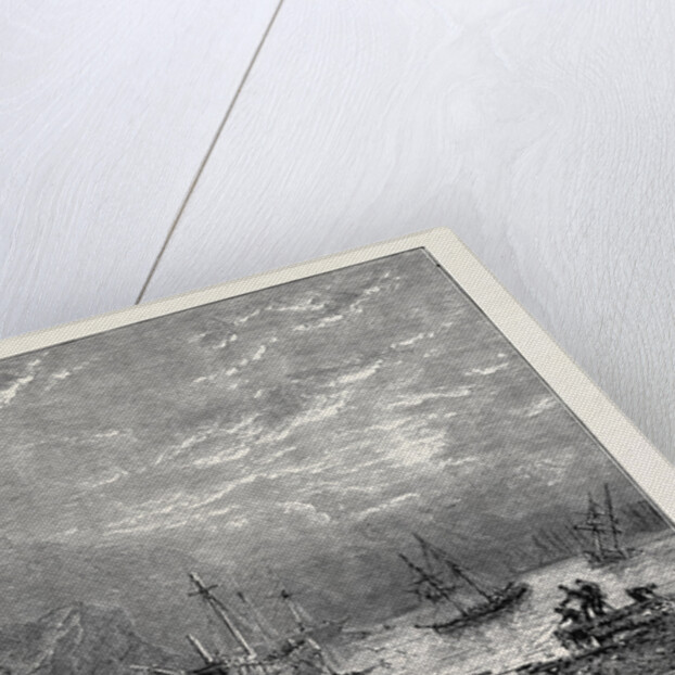 The Hurricane at Plymouth: View in Batten Bay the Evening after the Gale by Anonymous