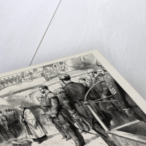 The Naval Manoeuvres, with the Northern Fleet: A Man-of-War Funeral at Sea by Anonymous