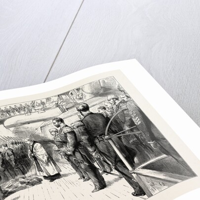 The Naval Manoeuvres, with the Northern Fleet: A Man-of-War Funeral at Sea by Anonymous