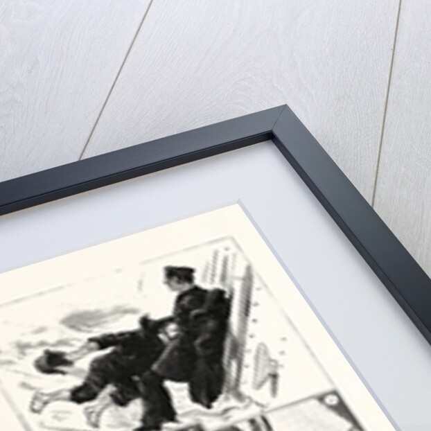 The Naval Manoeuvres, H.M.S. Lurcher Ships a Sea by Anonymous