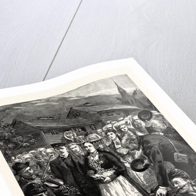 Our Artist in Norway: A Peasant's Wedding at Vossevangen by Anonymous