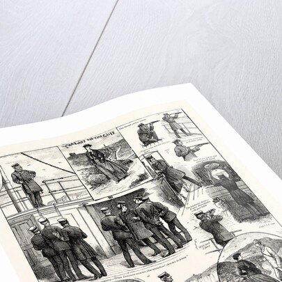 The Naval Manoeuvres: An Interesting Object on the Cliff by Anonymous