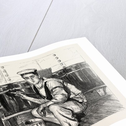 The Visit of the French Fleet: Preparations for the French: Polishing Up the Shells by Anonymous