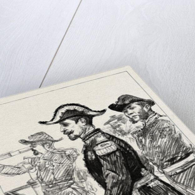 The Visit of the French Fleet: Admiral Gervais on the Bridge of the Marengo by Anonymous