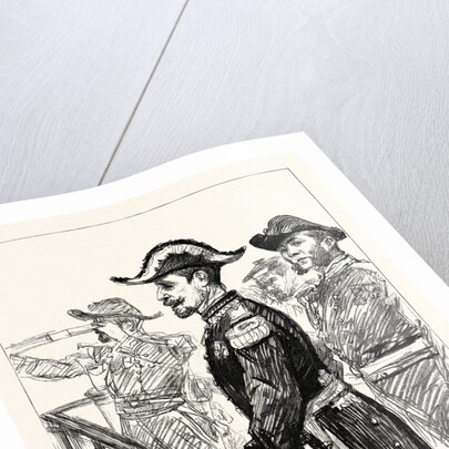 The Visit of the French Fleet: Admiral Gervais on the Bridge of the Marengo by Anonymous