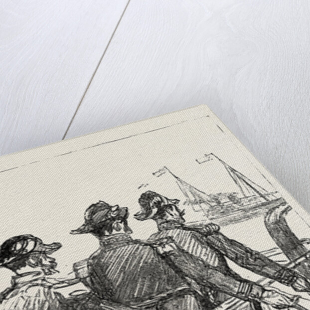 The Visit of the French Fleet: French Officers Saluting H.M. The Queen by Anonymous