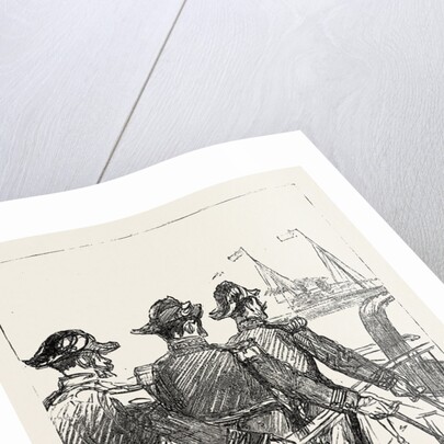 The Visit of the French Fleet: French Officers Saluting H.M. The Queen by Anonymous