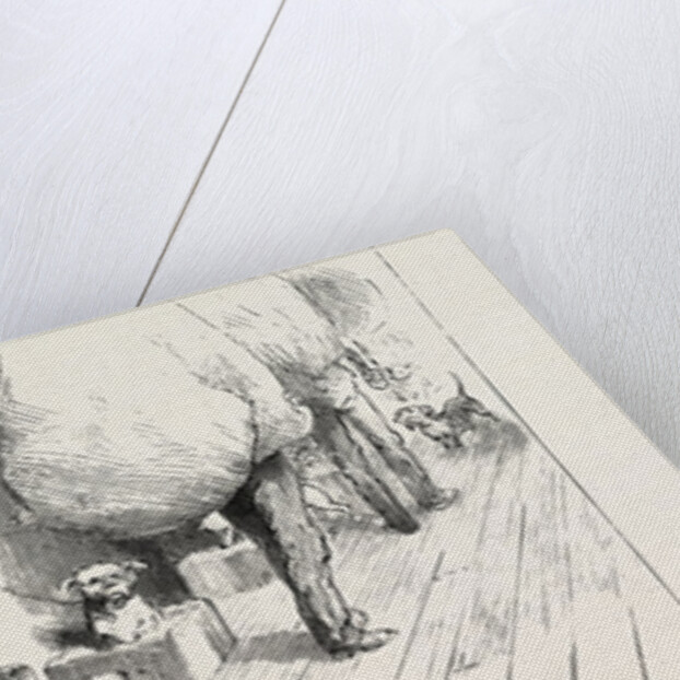 Tied Up at a Gare or Station in the Waist the Dogs' Quarter by Anonymous