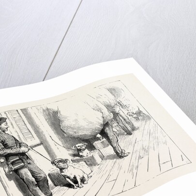 Tied Up at a Gare or Station in the Waist the Dogs' Quarter by Anonymous