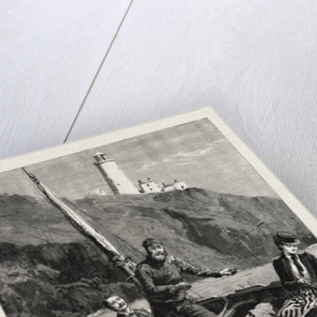 The Holiday Season, Fishing Off the Start Light House by Anonymous