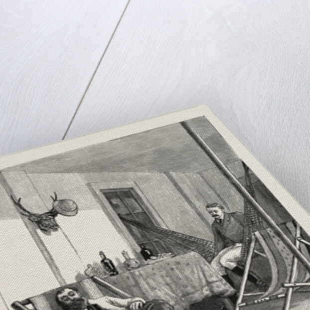 Sketches of Life on an Estancia in the Argentine Republic: Resting in the Veranda after a Day's Shooting by Anonymous