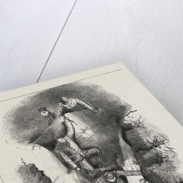 Deer Stalking in the Forest of the Black Mount, Argyllshire: A Rough Corner, the Stalk Down the Burn by Anonymous