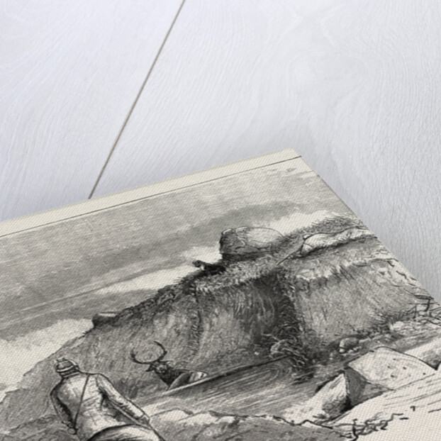 Deer Stalking in the Forest of the Black Mount, Argyllshire: The Coup De Grace by Anonymous