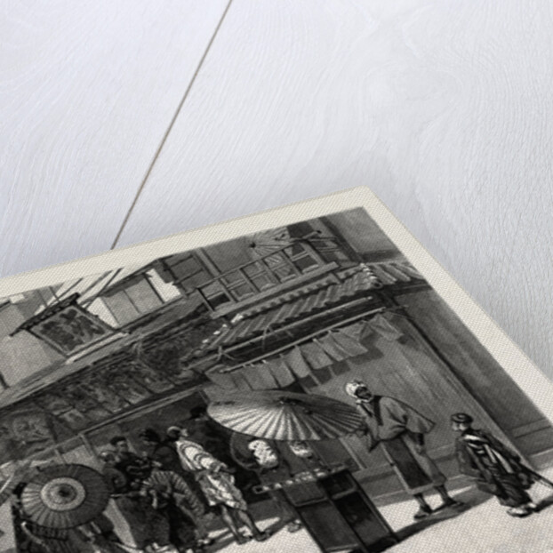 The Exterior of a Japanese Theatre; in the District Devastated by the Earthquakes by Anonymous