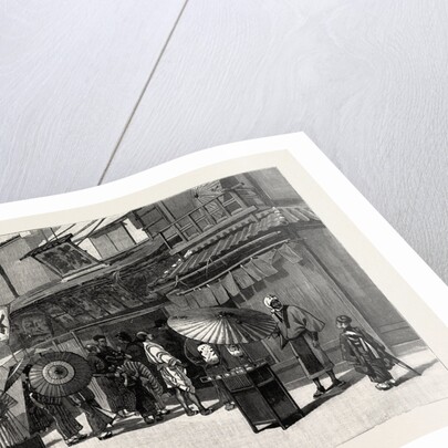 The Exterior of a Japanese Theatre; in the District Devastated by the Earthquakes by Anonymous