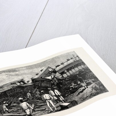 The Accident Near Nagpur on the Great Indian Peninsula Railway: The Wreck of the Leading Engine is Shown Lying Upon Its Side by Anonymous