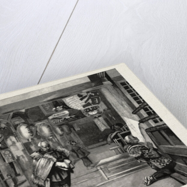 Pilgrims Praying in a Temple, Japan by Anonymous