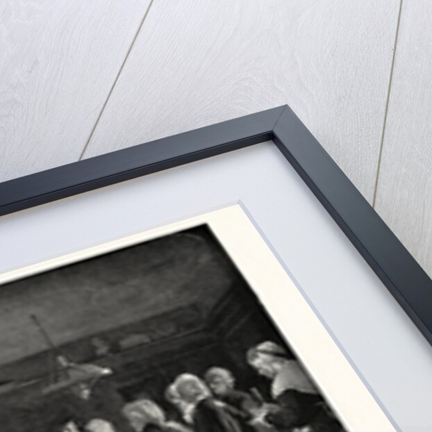 Mozart Listening to His Friends, Who, Summoned by His Wife, Are Singing the Beautiful Hymn the Requiem by Anonymous