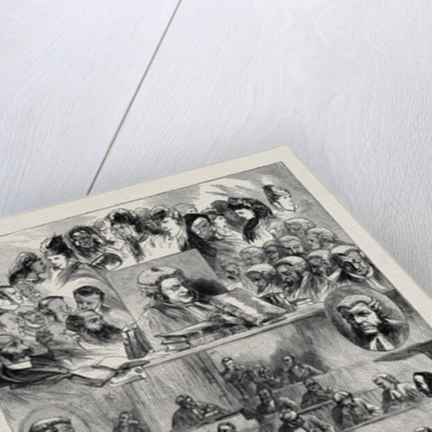 The Tichborne Case: Sketches of Heads in Court, Australia by Anonymous