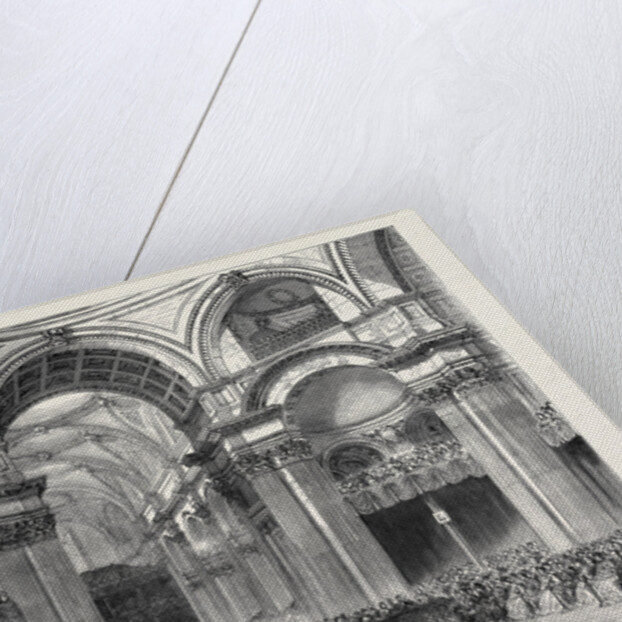 St. Paul's: View Under the Dome During the Service, London by Anonymous