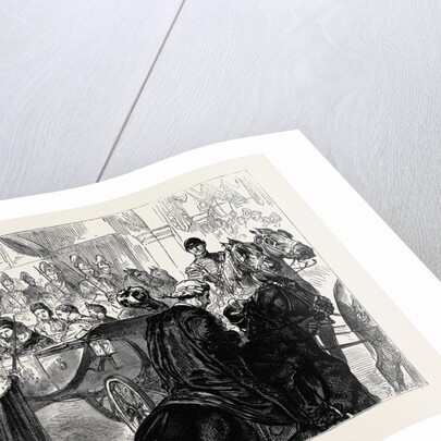The Lord Mayor Presenting the City Sword to the Queen at Temple Bar, London by Anonymous