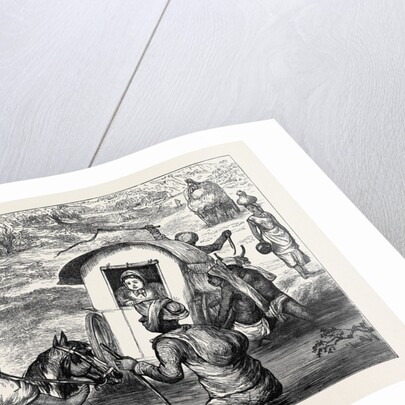 Indian Sketches, Crossing a Nullah by Anonymous