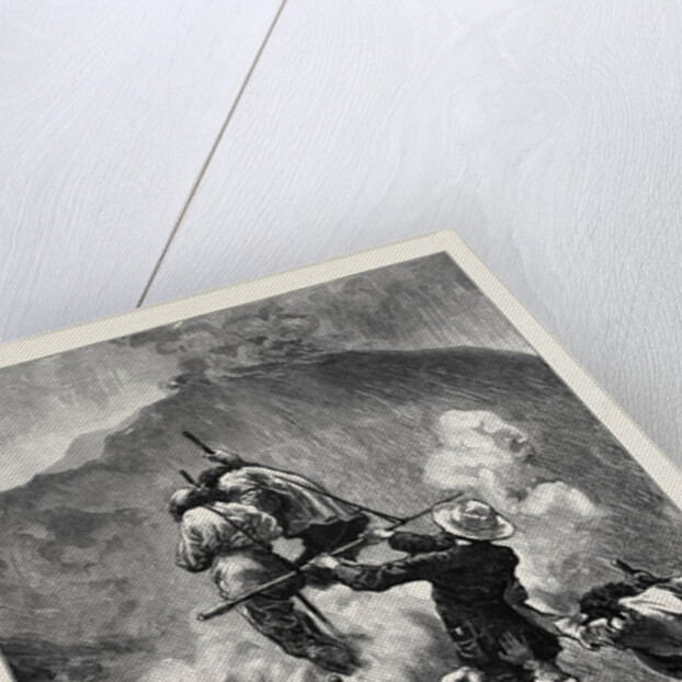 The Eruption of Mount Vesuvius: Climbing the Mountain by Anonymous