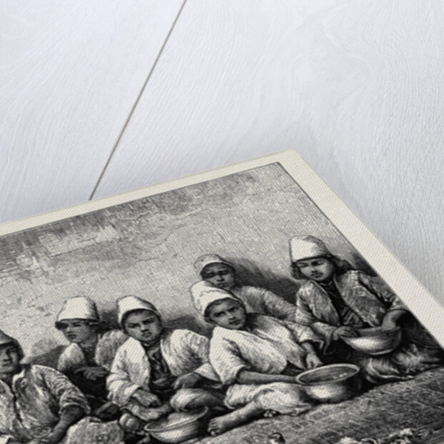The Persian Famine: Boys in the Orphanage at Shiraz by Anonymous