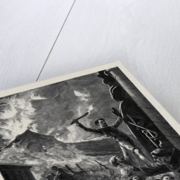 Mount Vesuvius: The Neapolitan Populace Attacking San Gennaro by Anonymous